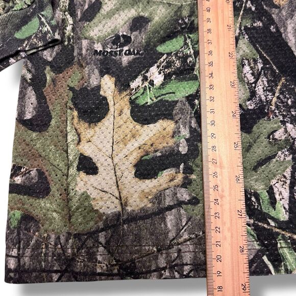 Field Staff T Shirt Mens XL Mossy Oak Camo Long Sleeve Crew Mesh VTG - Picture 8 of 9
